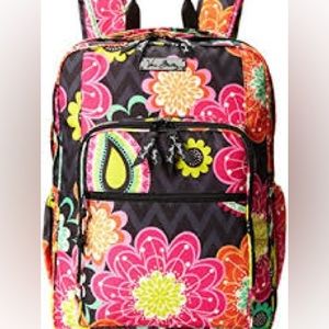 Vera Bradley Lighten Up Large Backpack in Ziggy Zinnia